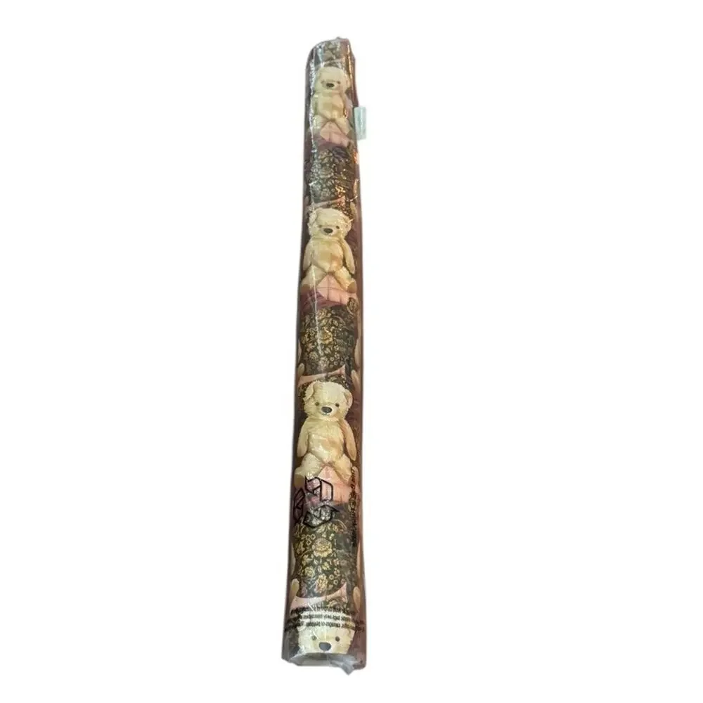 Vintage Sally Foster “Teddy Bears” Wrapping Paper Nursery‎ Craft Duncan SC READ